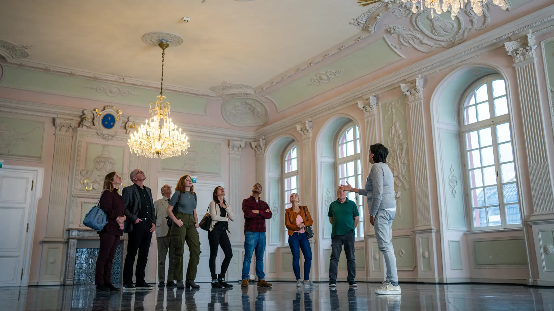 Foto von einer Gruppe im Kaisersaal