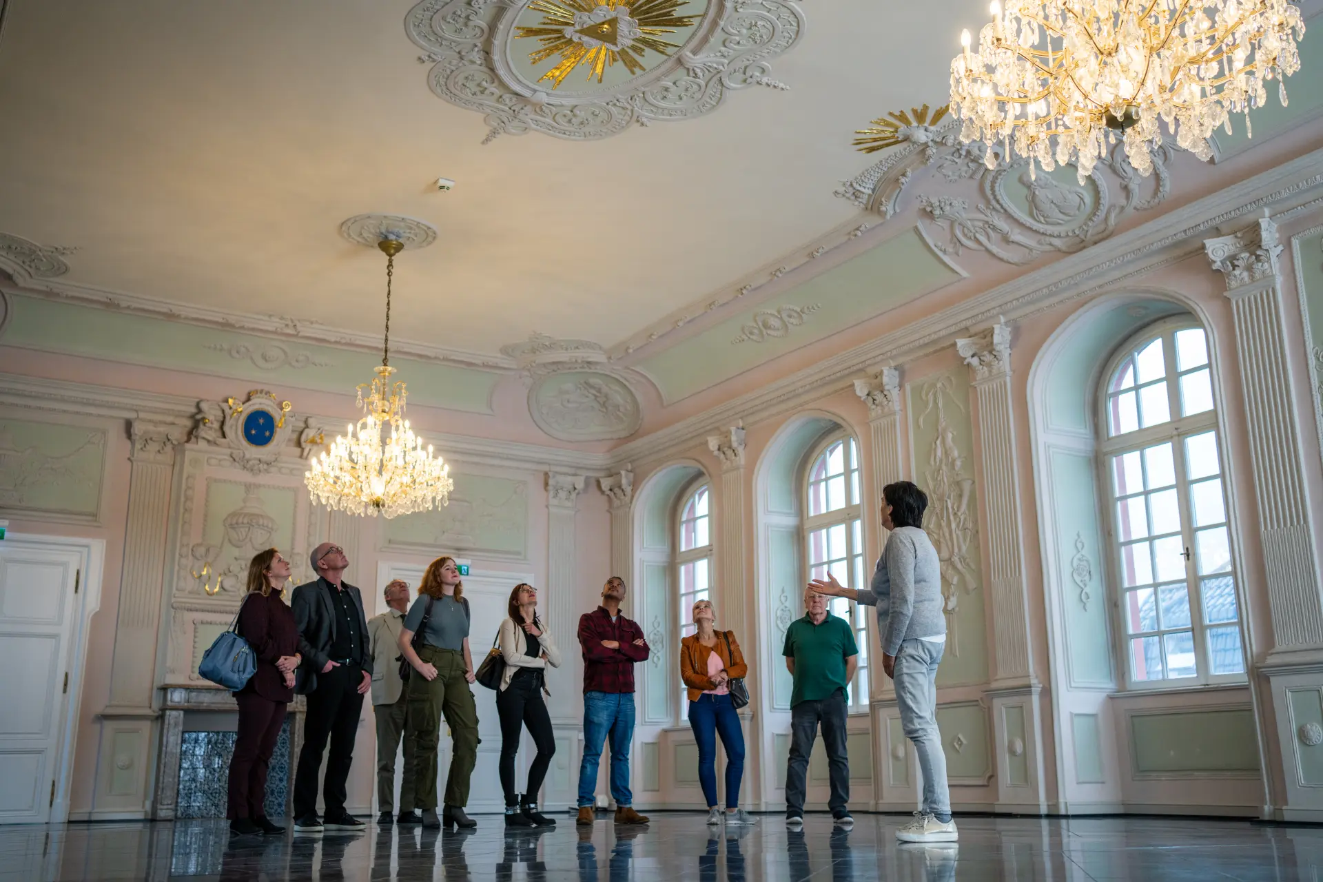 Foto von einer Gruppe im Kaisersaal