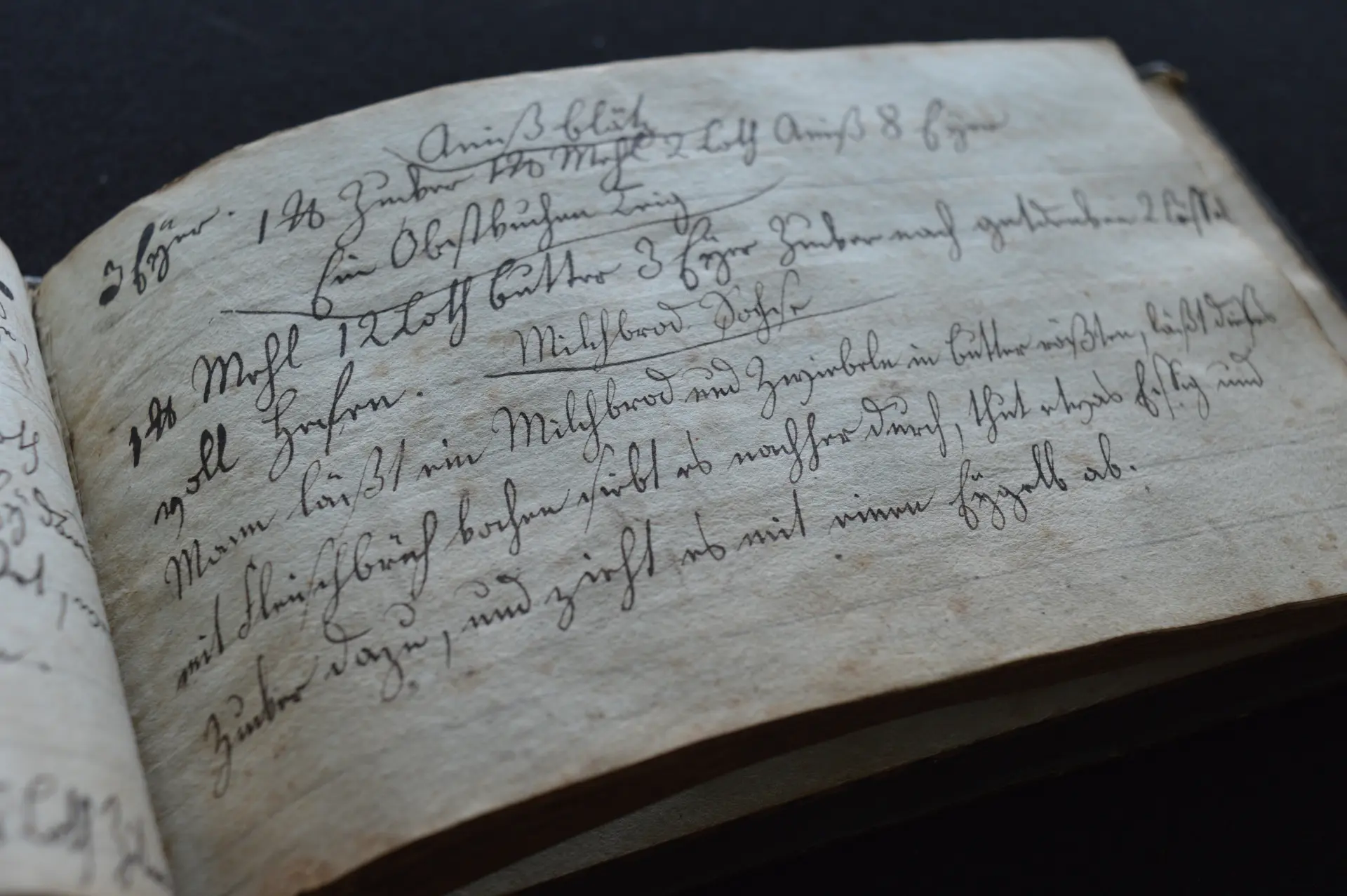 Foto von einem handschriftlichen Text