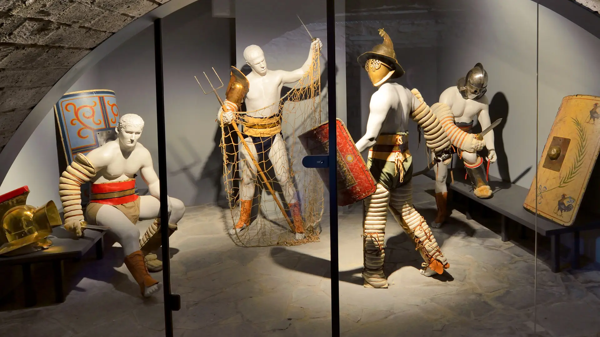 Der Limespavillon, im Hintergrund das Römermuseum