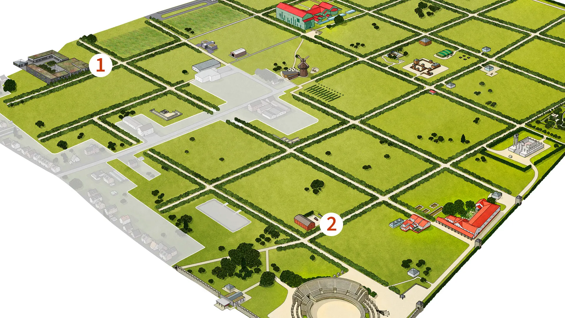 Karte des APX mit den Locations von APXplore und Spielehaus
