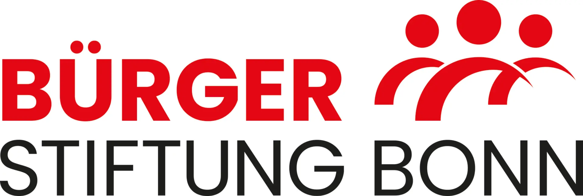 Das Logo der Stiftung mit dem Schriftzug Bürger-Stiftung Bonn und drei Menschen-Symbolen