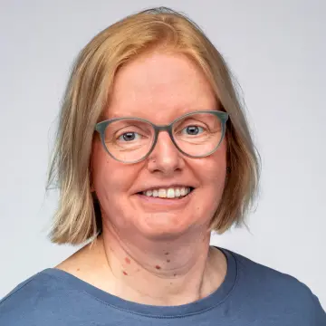 Portrait einer Mitarbeiterin.