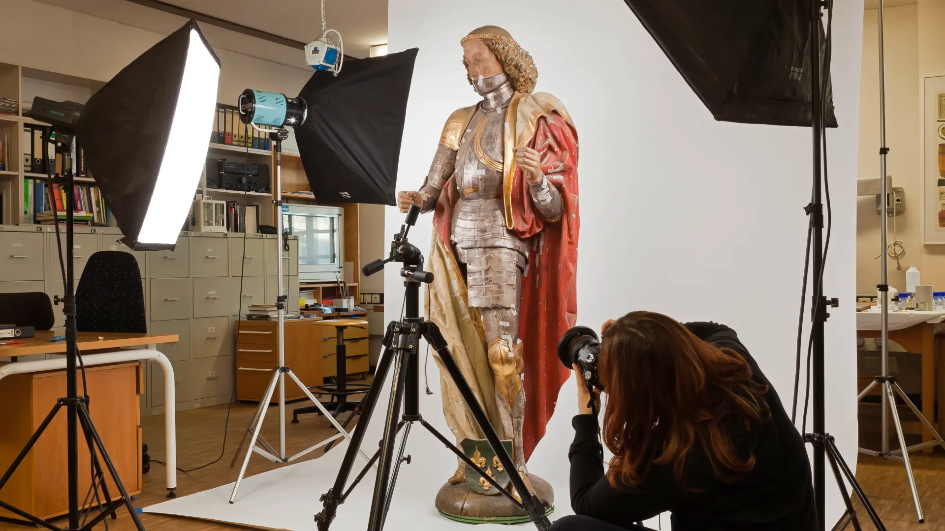 Fotografin bei der Arbeit vor Ort