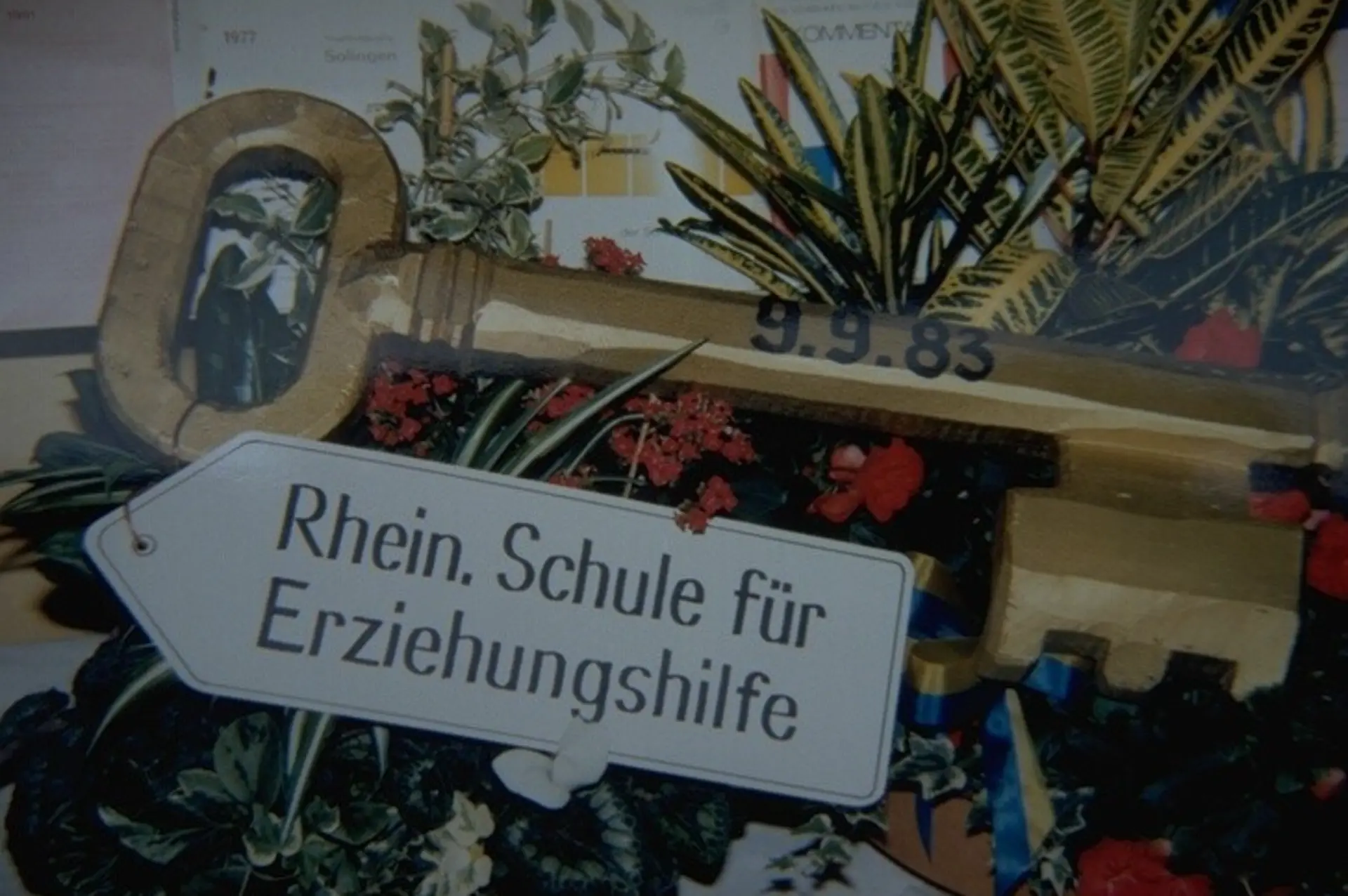Nahaufnahme des Schlüssels der Schlüsselübergabe 1983
