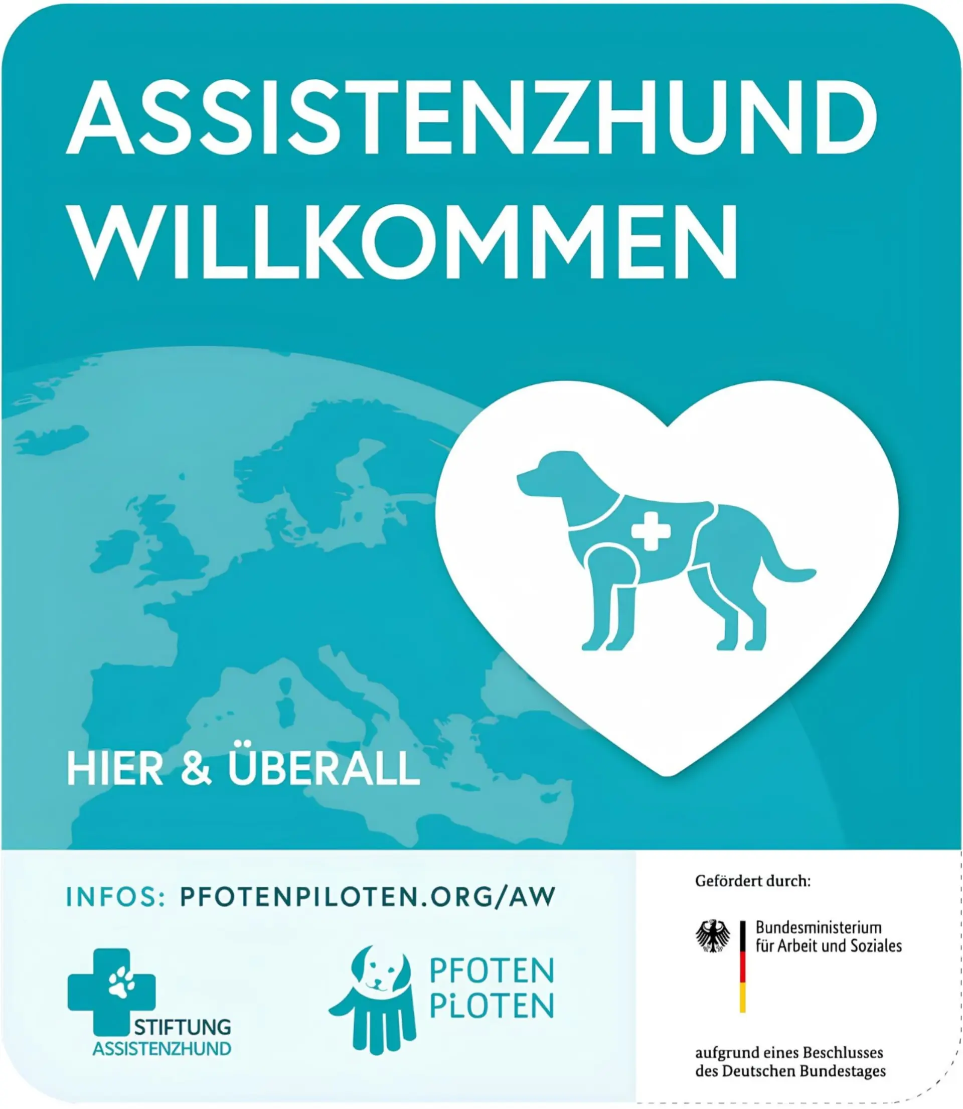 Assistenzhunde willkommen