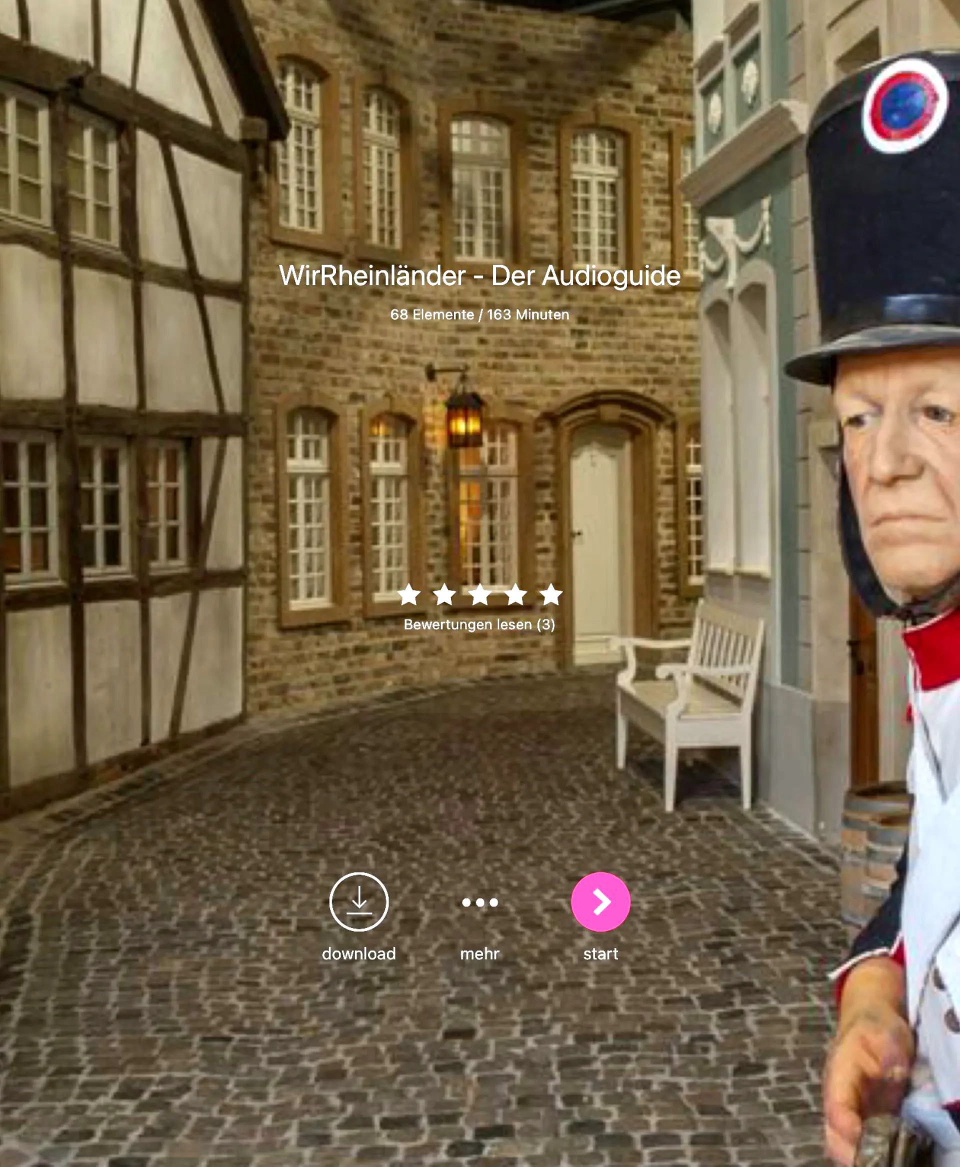 Screenshot des Audioguides
