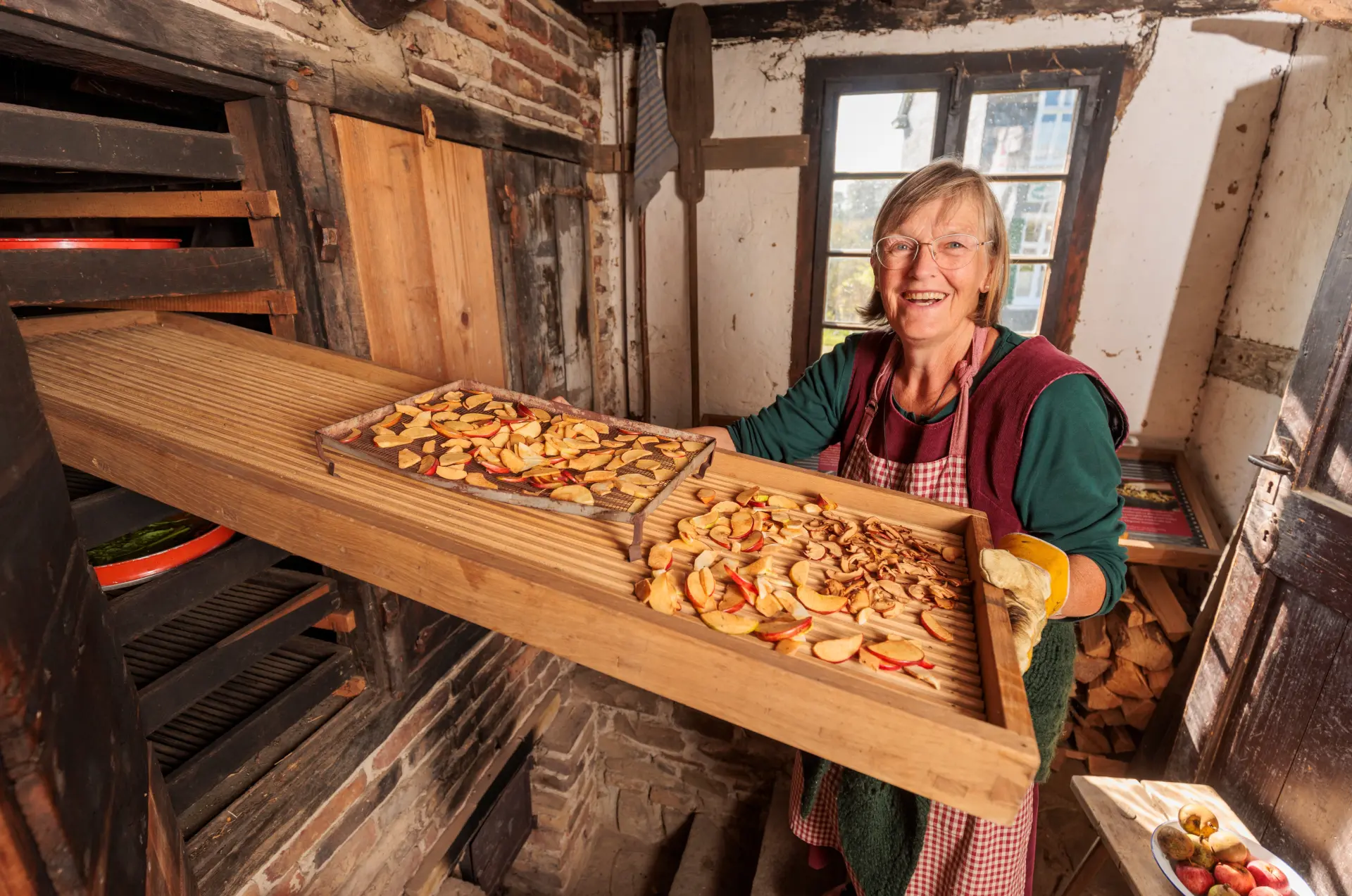 Dörrvorführung beim Kartoffelfest