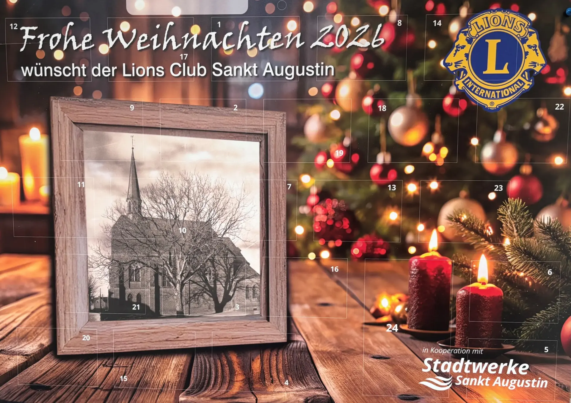 Aufnahme vom Türchen-Adventskalender des Lions Clubs