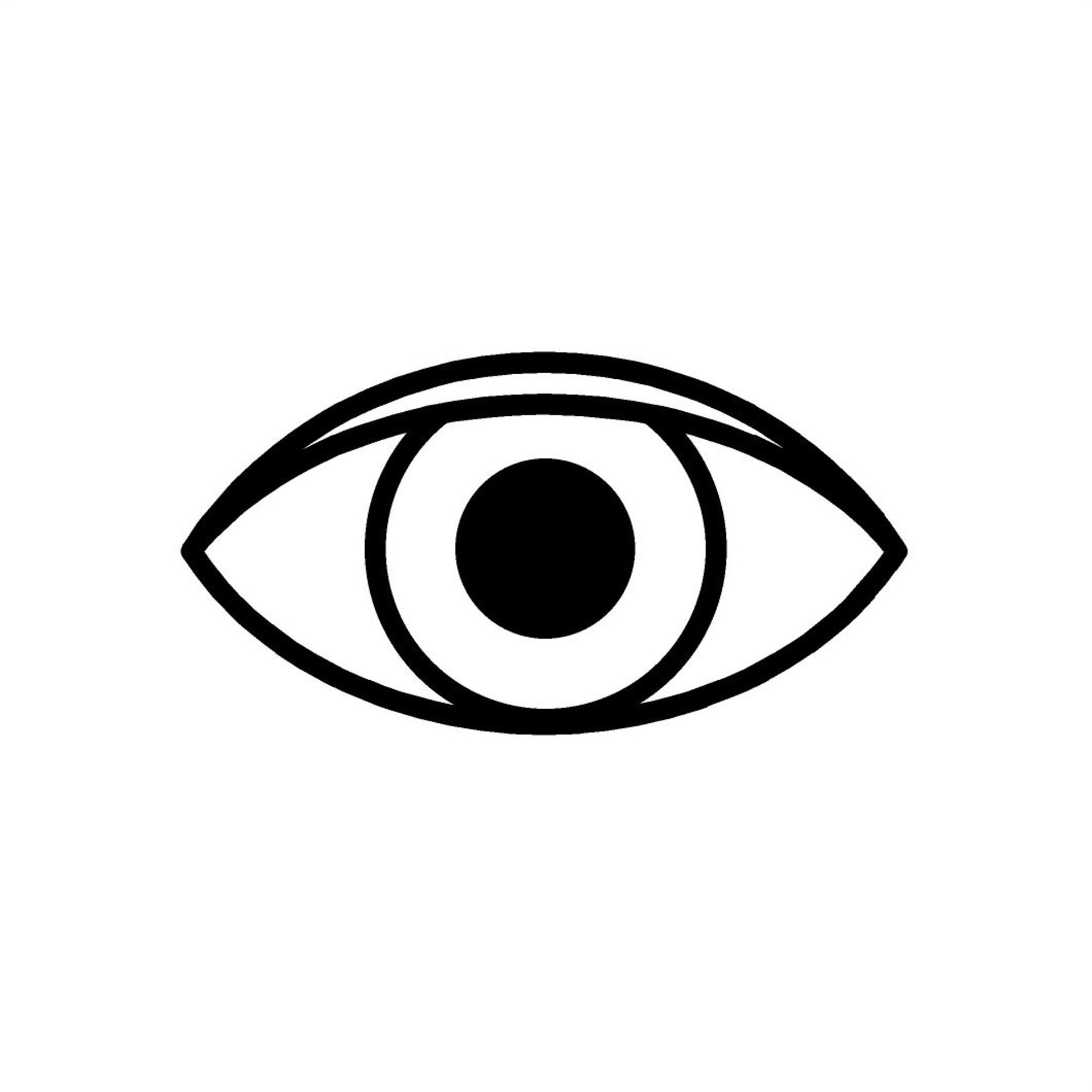Strichzeichnung Auge