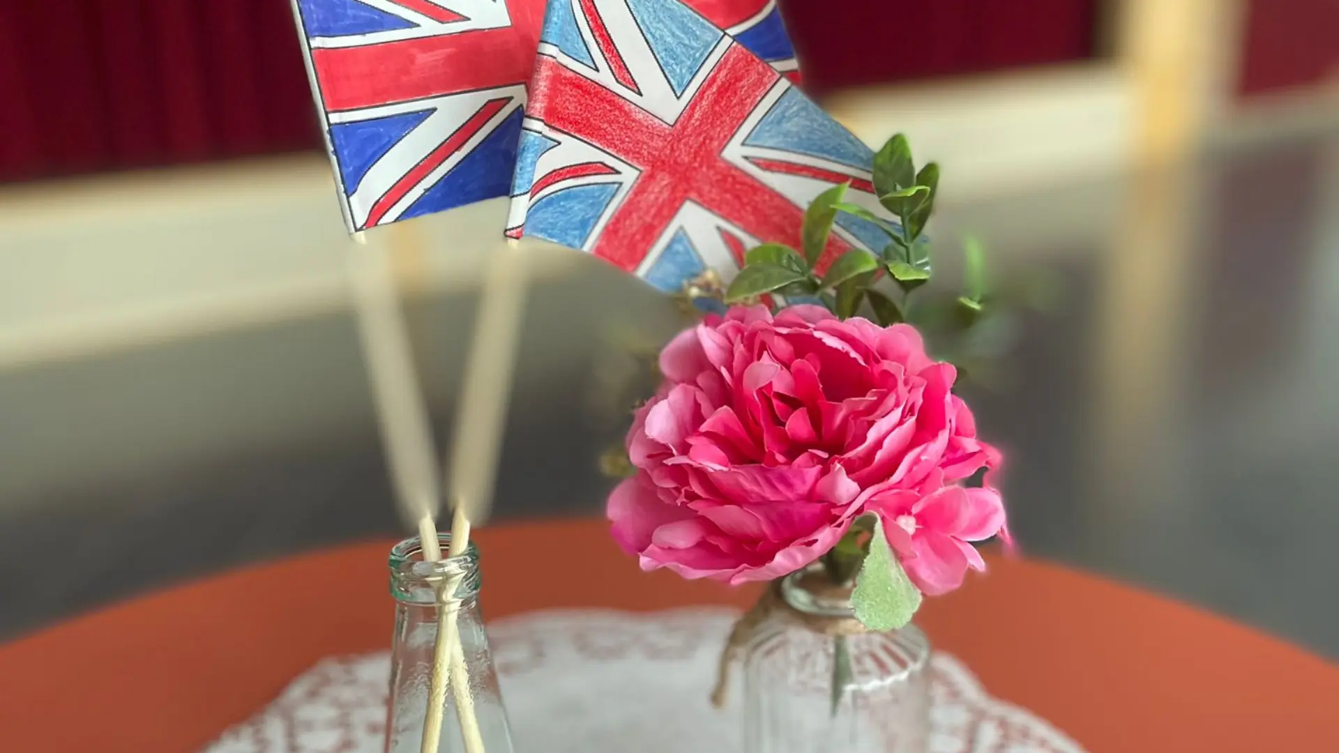 Unsere englische Tischdeko