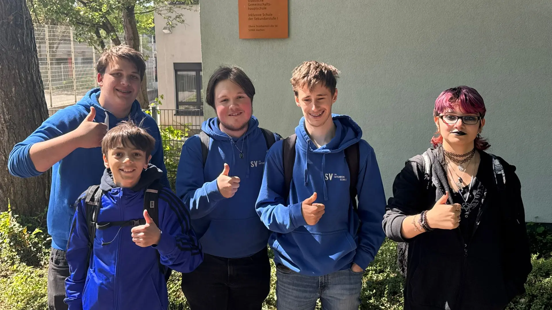 Unsere Schülervertreter in Aachen