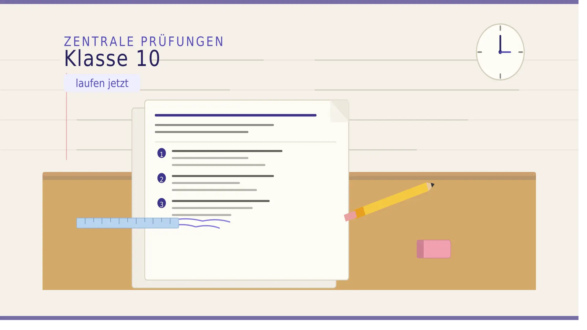 10er Abschlussprüfungen laufen