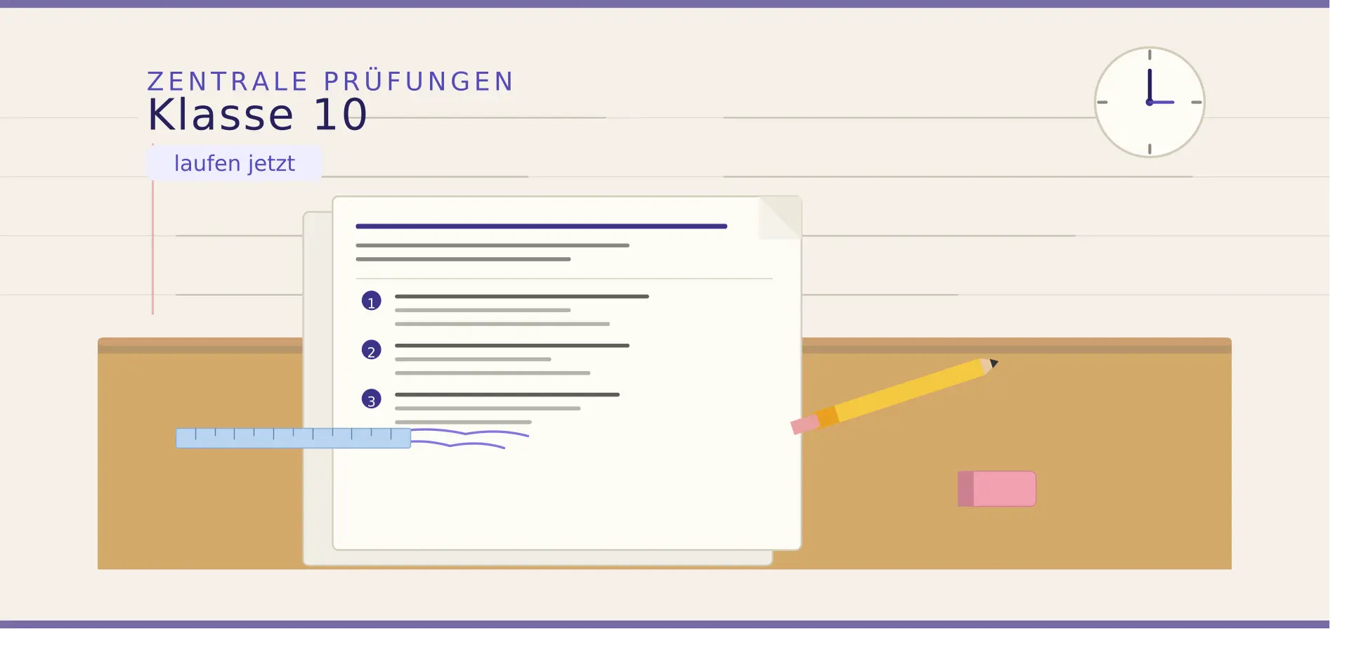 10er Abschlussprüfungen laufen