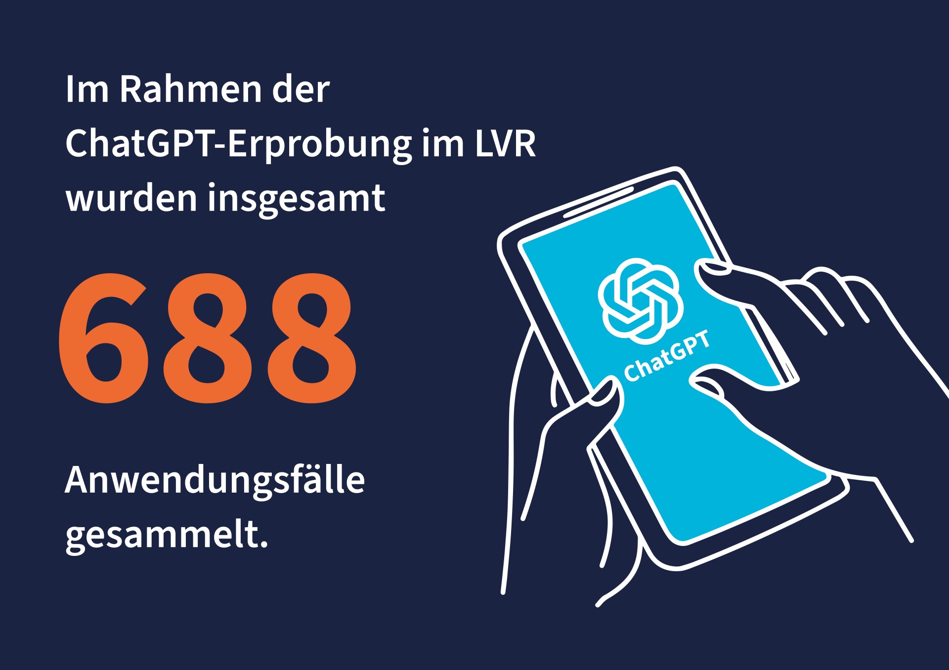 Illustration zur Zahl im Fokus: Nutzung von ChatGPT auf dem Handy