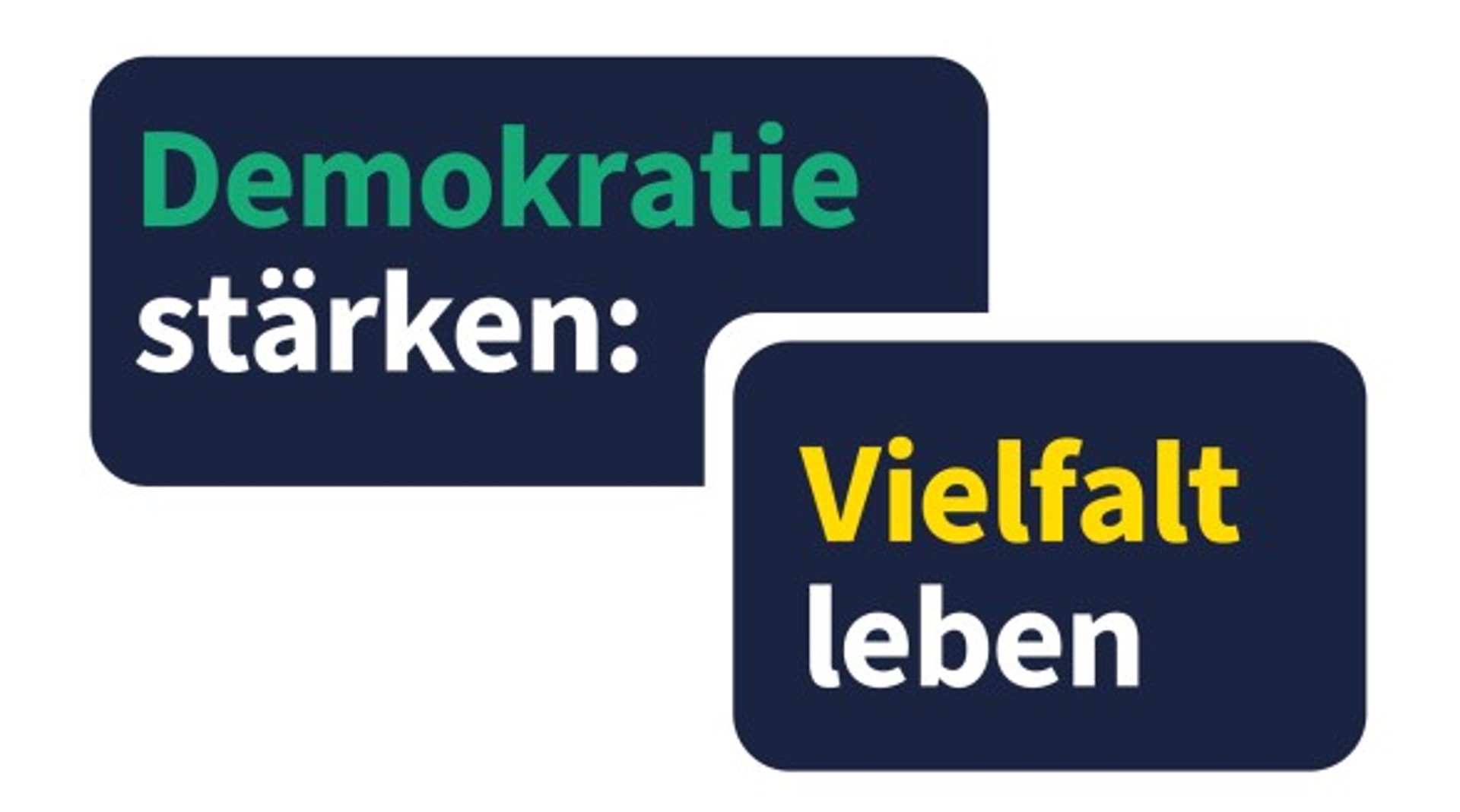 Aktionsvisual: Demokratie stärken, Vielfalt leben