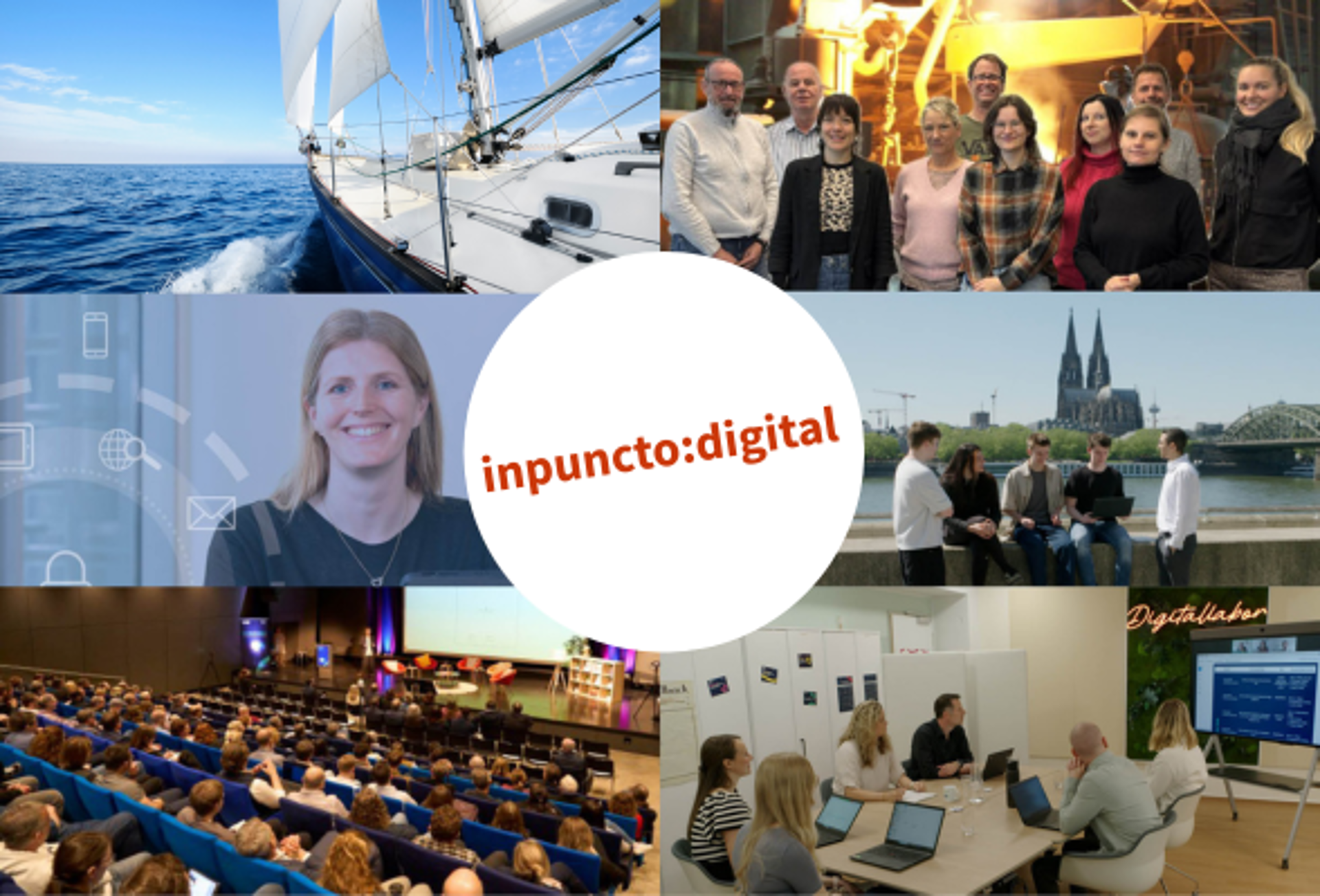 Bildcollage aus den Themen der aktuellen Ausgabe von inpuncto:digITal