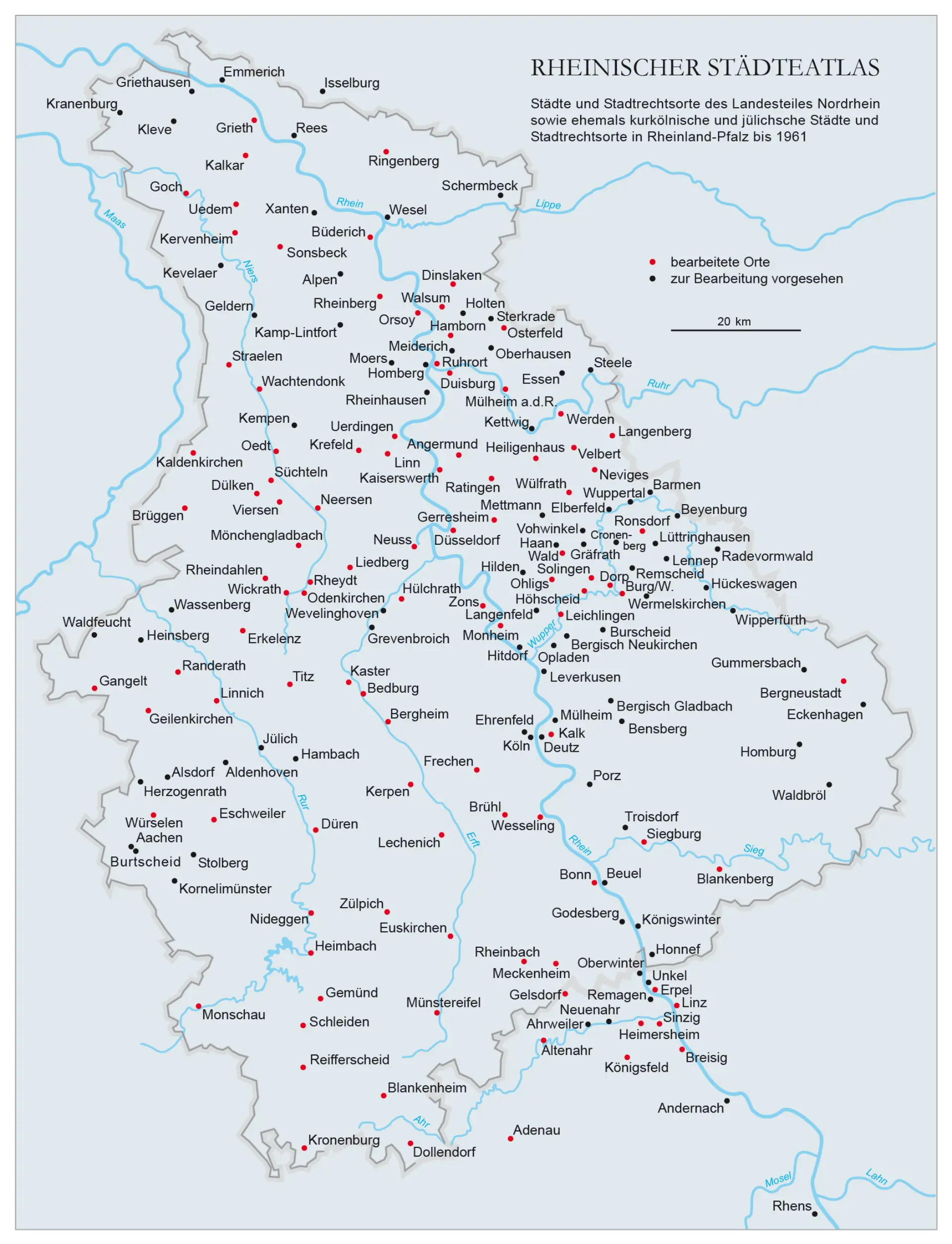Übersicht aller Orte