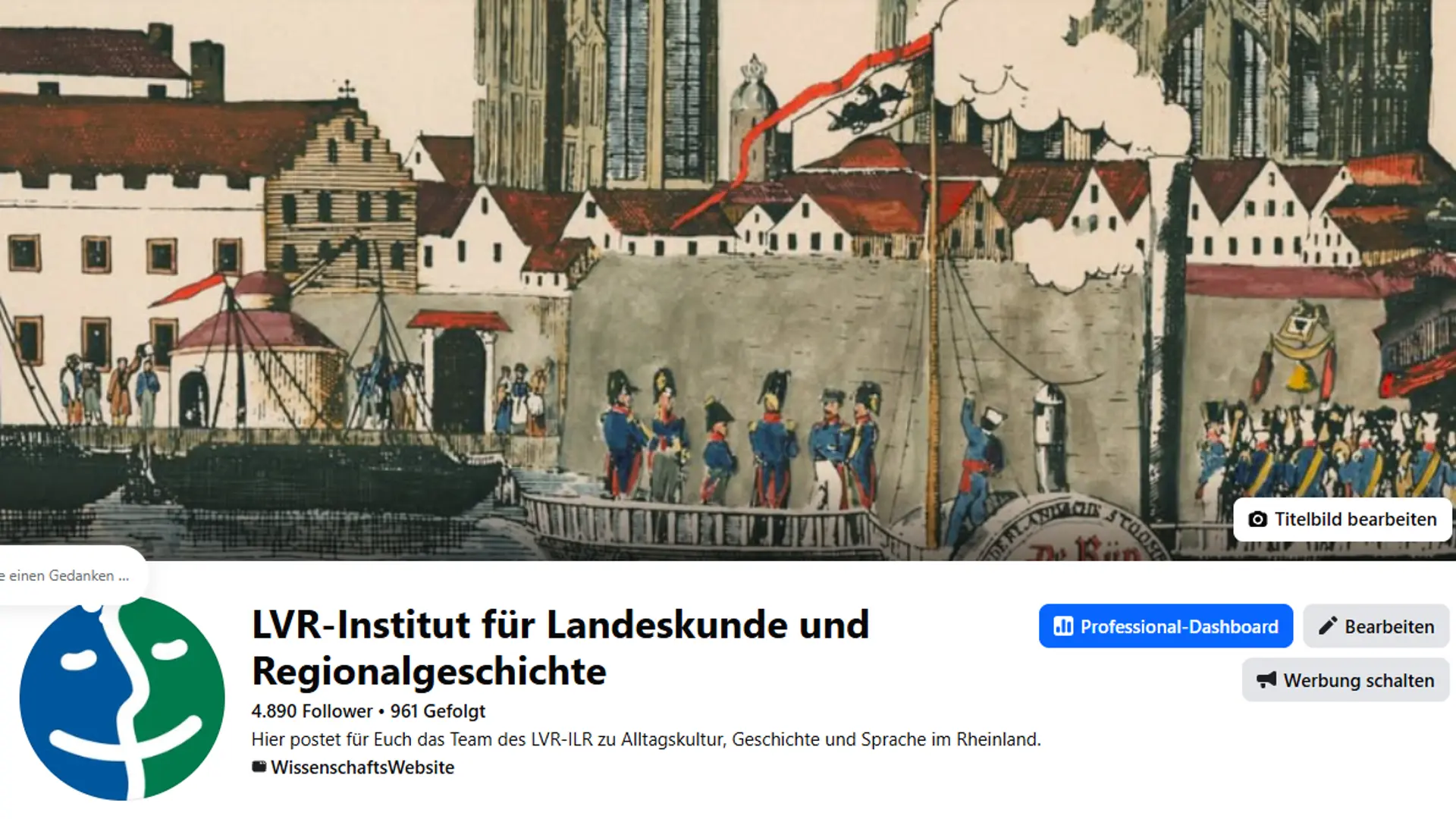 Zu sehen ist ein Screenshot des ILR-Facebookkanals.