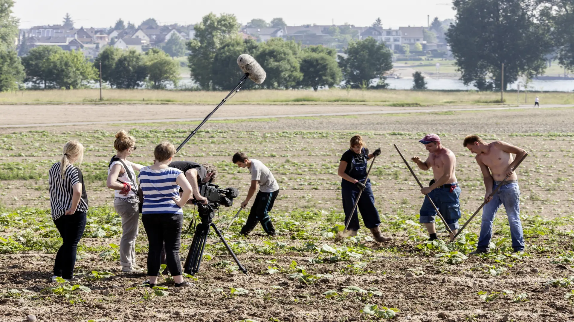Filmteam während der Arbeit