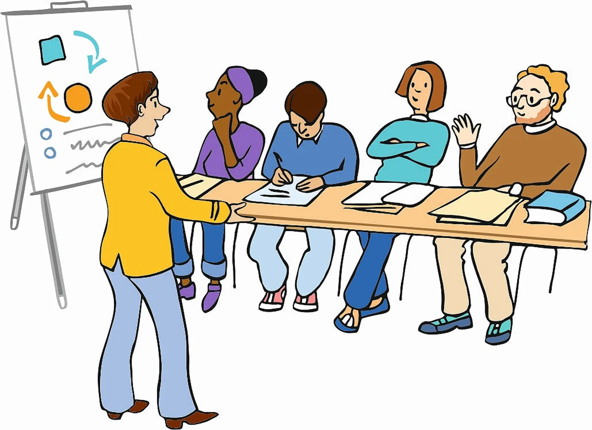 Illustration eines inklusiven Teams