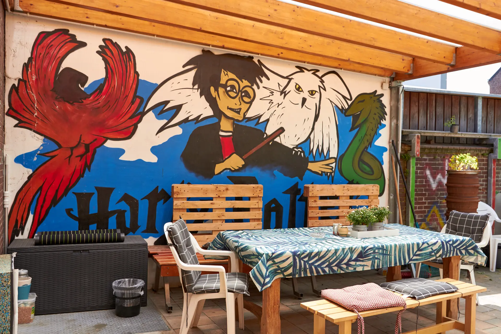 Terrasse der Wohngruppe Süchteln