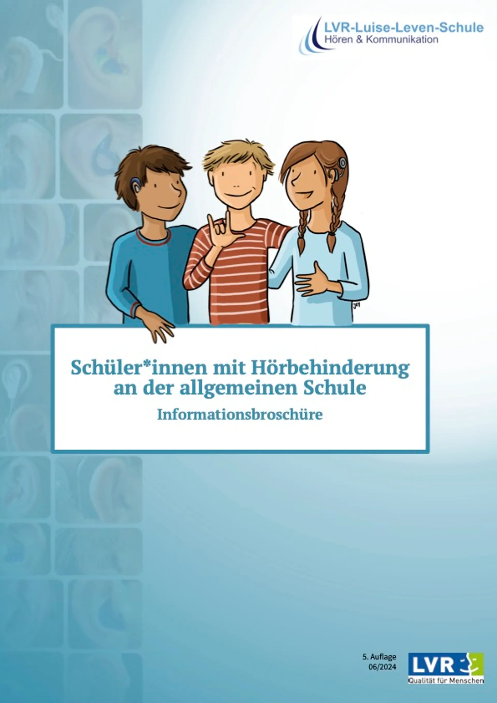 Deckblatt der Informationsbroschüre des Gemeinsamen Lernens