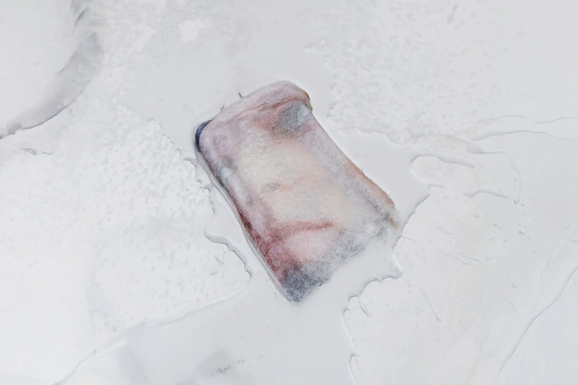 Key Visual mit einem in einem Eisblock eingefrorenem Foto