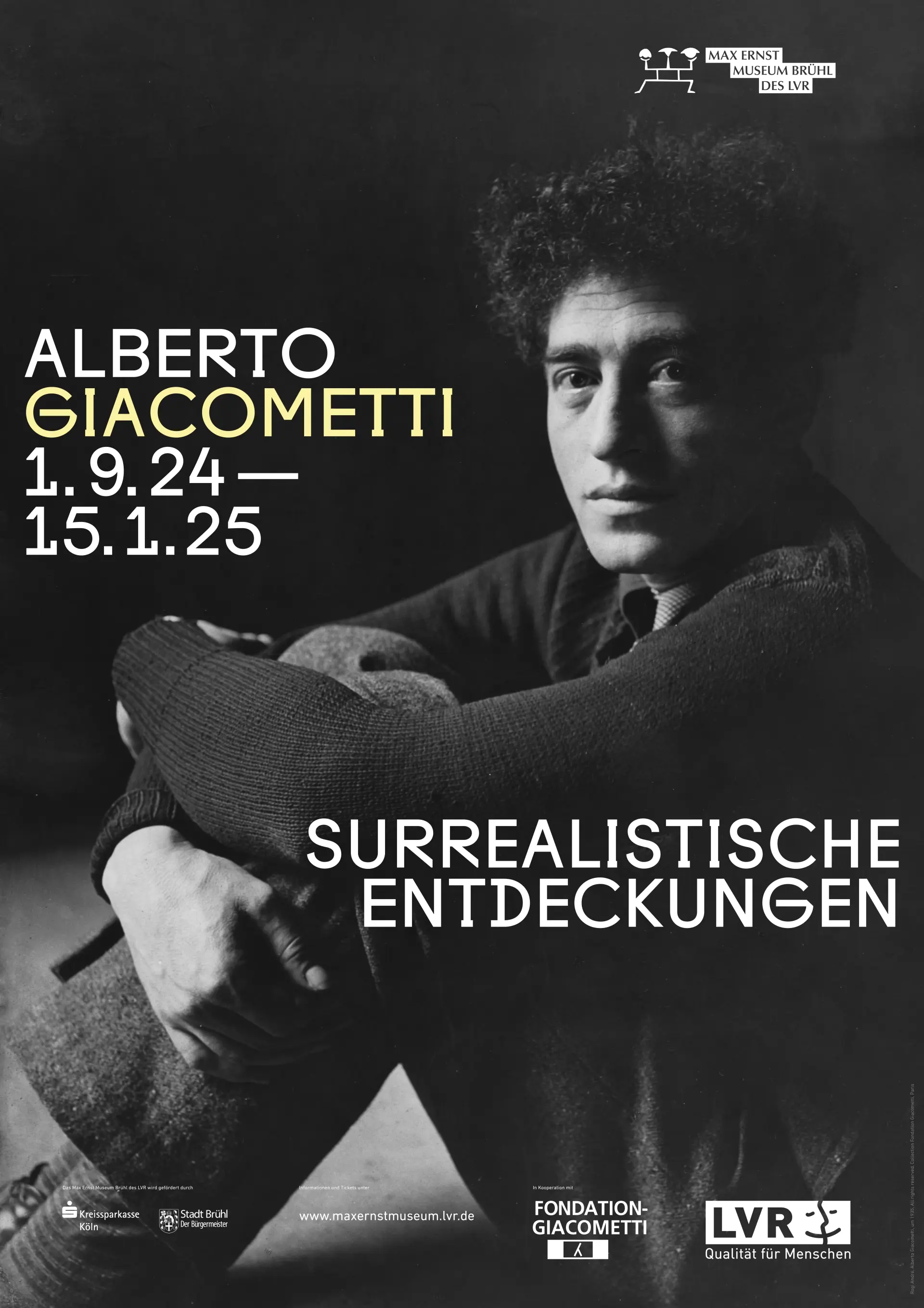 Ein Poträt des Künstlers Alberto Giacometti
