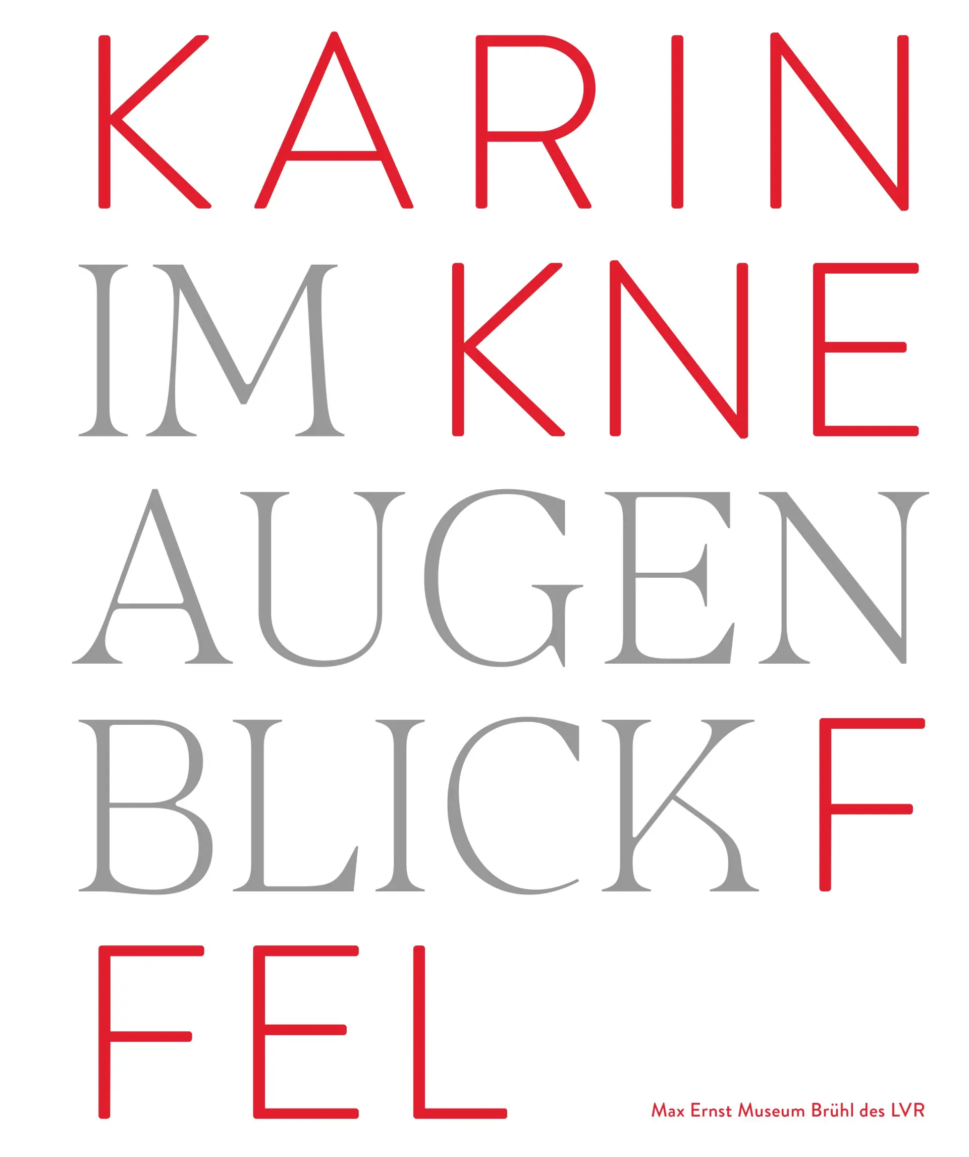 Cover Ausstellungskatalog "Karin Kneffel – Im Augenblick"