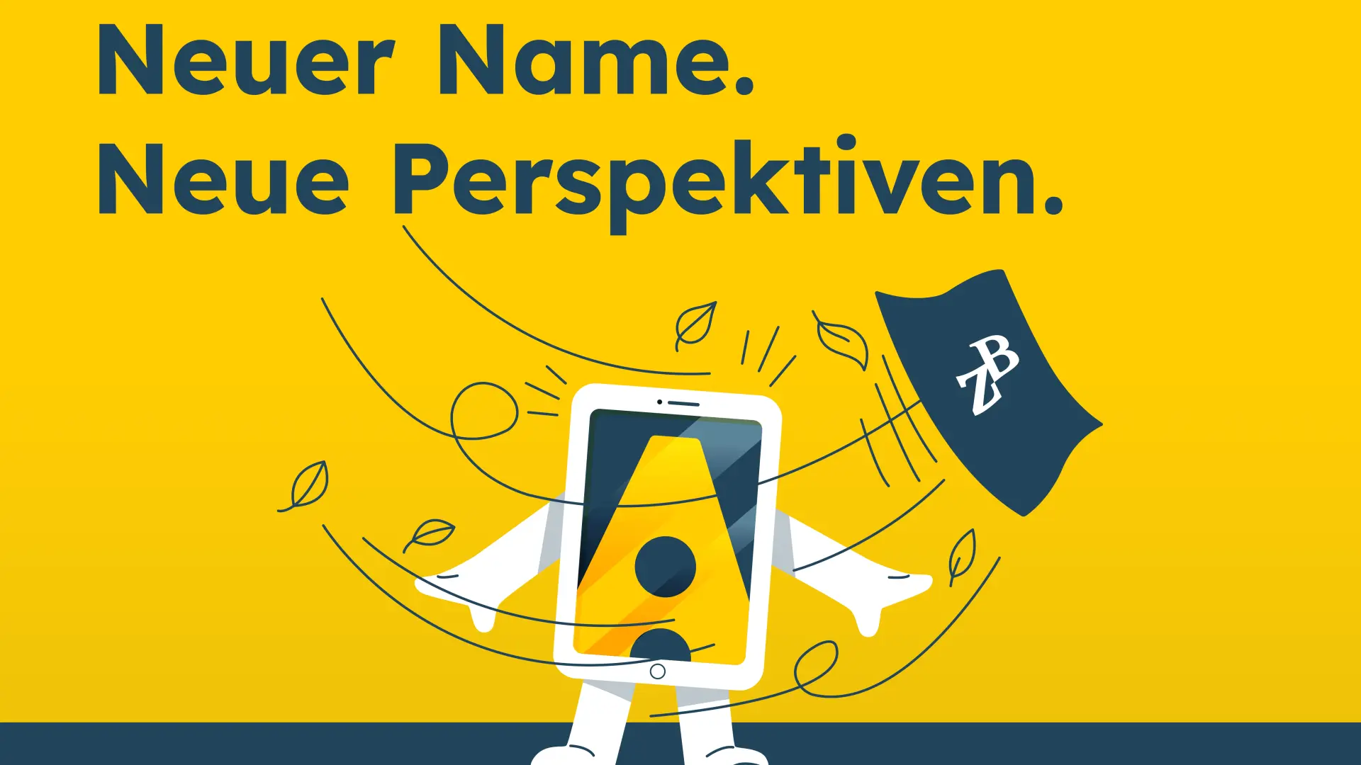 Illustration eines Computerarbeitsplatzes. Über dem Monitor schwebt eine Sprechblase.