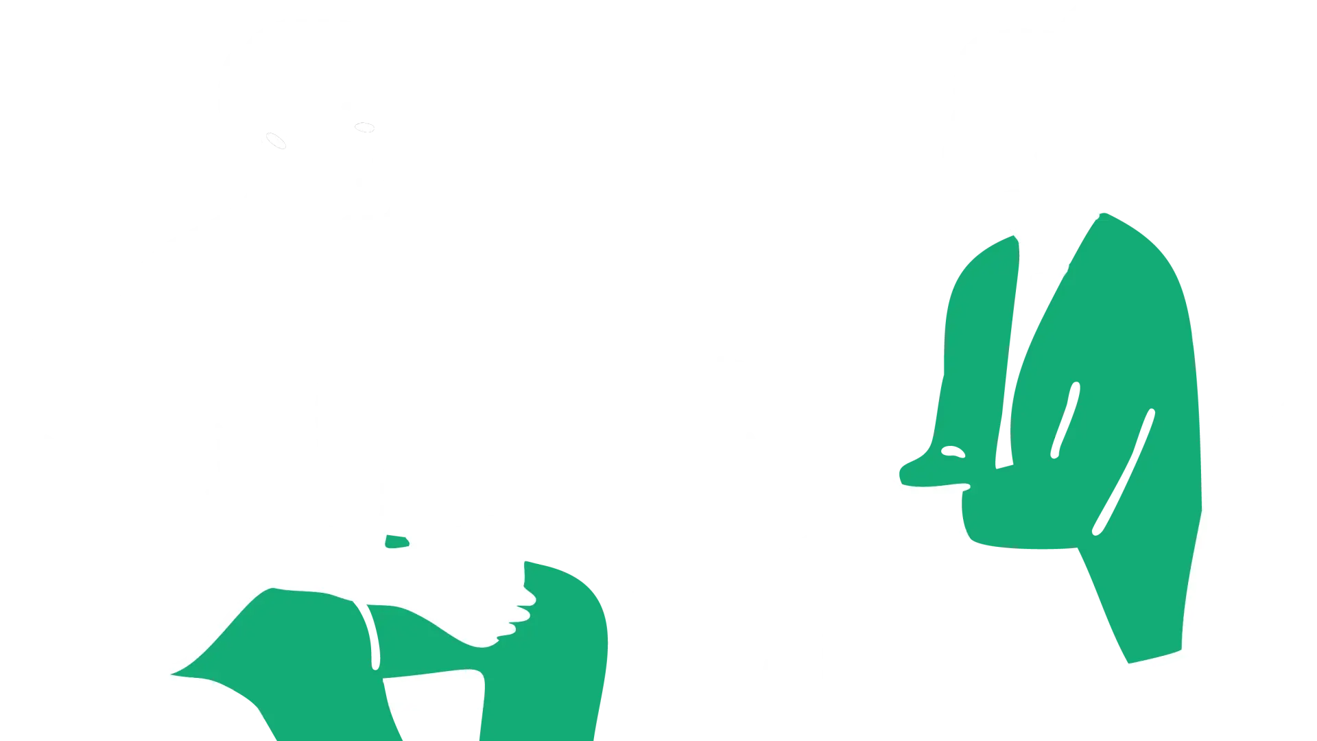 Zwei Personen im Gespräch
