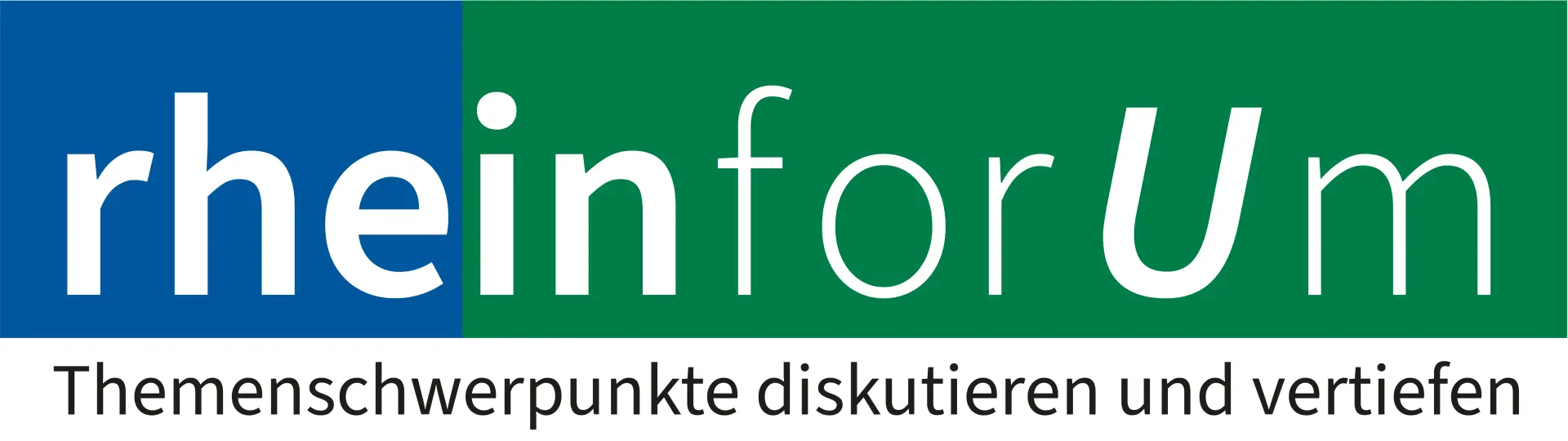 Logo der Veranstaltungsreihe "rheinforUm".