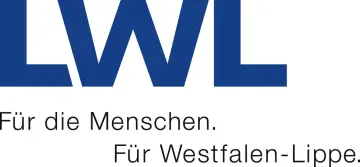  Logo des Landschaftsverbands Westfalen-Lippe: Blauer Text "LWL Für die Menschen"
