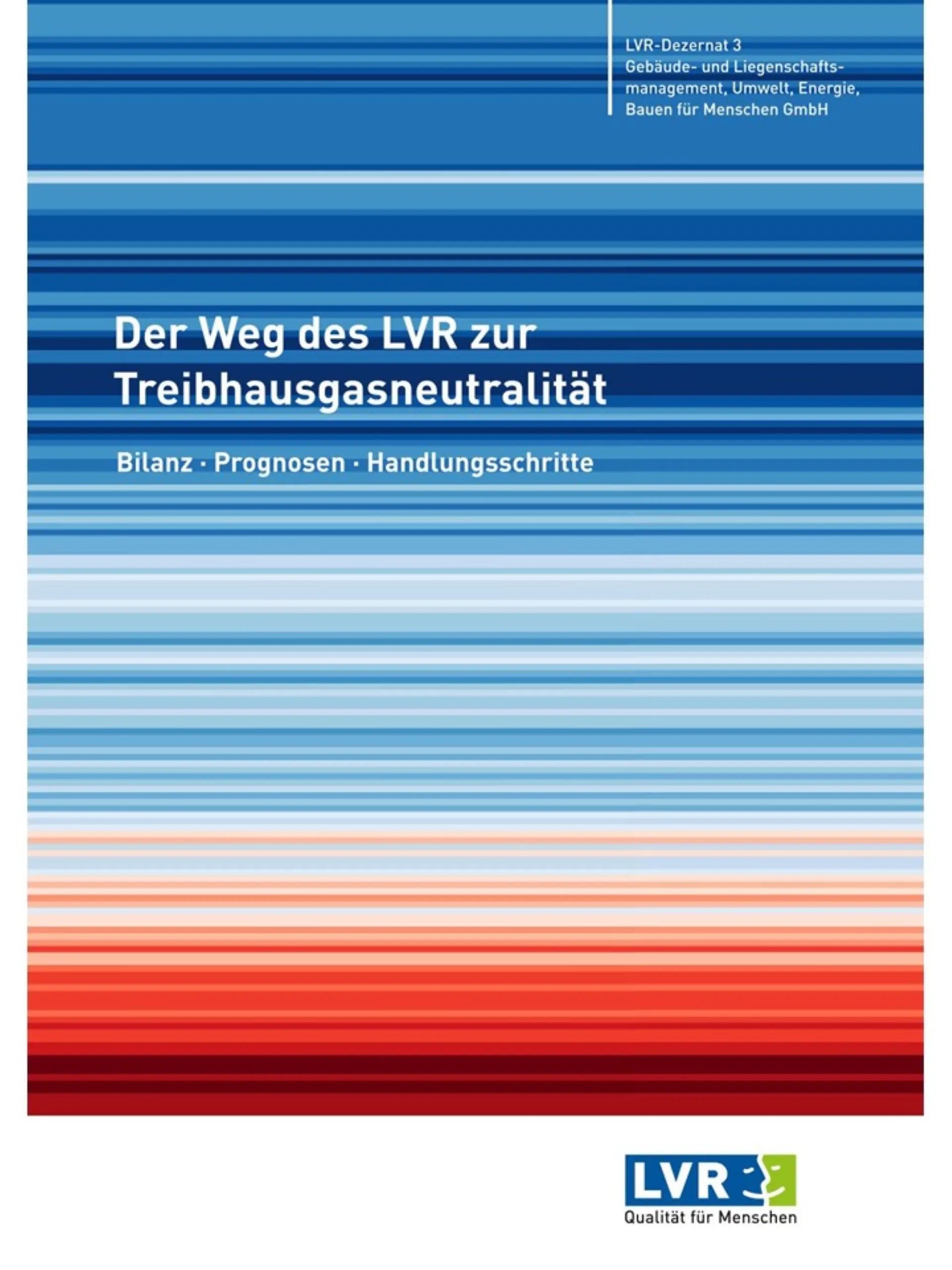 Titelseite der LVR-Klimastrategie 
