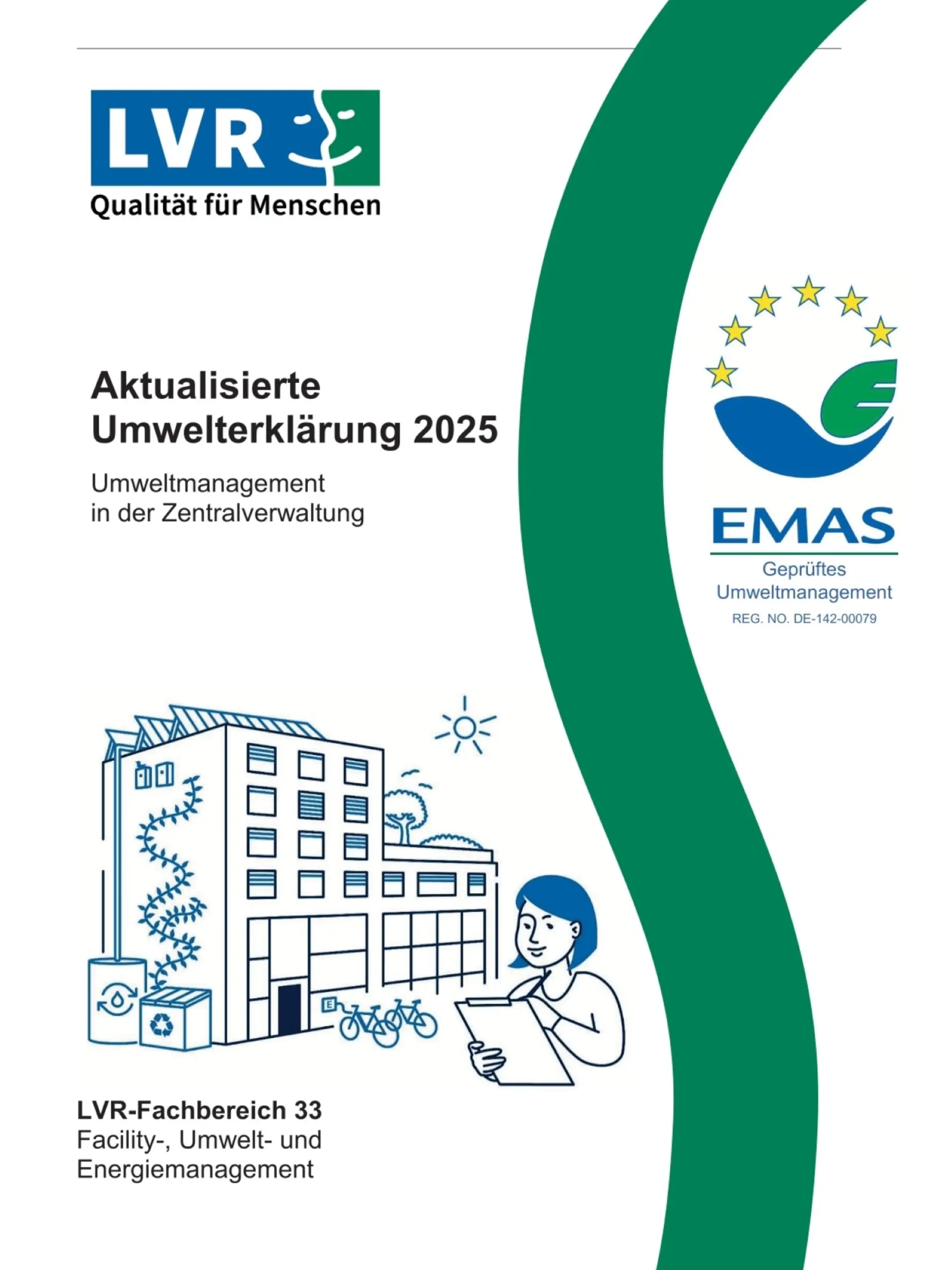 Titelblatt der Umwelterklärung 2025 der LVR-Zentralverwaltung