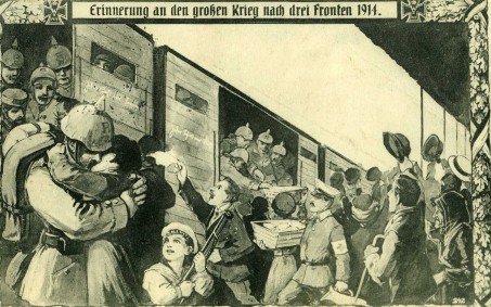 Bild von Soldaten vor Zug