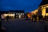 Historische Häuser zur Blauen Stunde