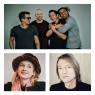 Fotocollage der Künstler*innen Culcha Candela, Leslie Clio und Jochen Distelmeyer