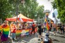 Man sieht einen gesch&uuml;tzten Bereich am Rande der CSD-Demonstration in K&ouml;ln. 