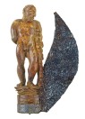 Herkulesfigur mit einem Klappmesser