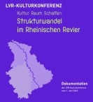 Grafik: Schraffur des Rheinisches Reviers. Text: LVR-Kulturkonferenz. Kultur.Raum. Schaffen. Strukturwandel im Rheinischen Revier. Dokumentation der LVR-Kulturkonferenz vom 01. Juni 2022.