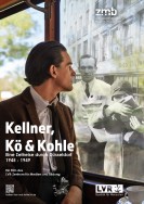 Foto: Mann, der aus einem fenster schaut. text: Kellner, Kö und Kohle