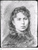 Portrait-Zeichnung einer Frau