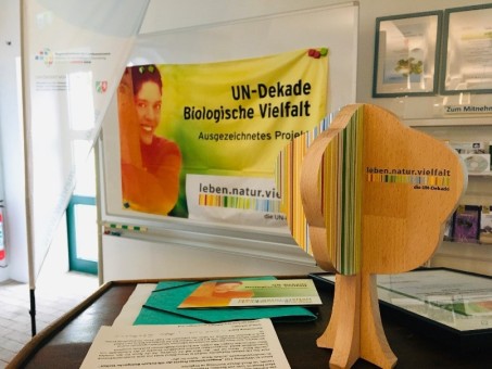 Auszeichnung durch die UN-Dekade; Foto: J. Dörstel (2019)