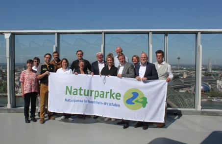 Am 31. Mai fand der Auftakt-Pressetermin von „Naturparke24“ auf dem Köln-Triangle statt. Foto: © Naturpark Schwalm-Nette/Michael Puschman