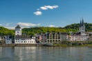 Blick über den Rhein auf Boppard mit Burg Boppard und Basilika St. Severus, Foto: © Holger Klaes/klaes-images