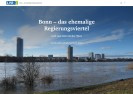 Titel der StoryMap zum ehemaligen Bonner Regierungsviertel; Foto: Elke Janßen-Schnabel 2022, Gestaltung: Katrin Becker 2024 / LVR