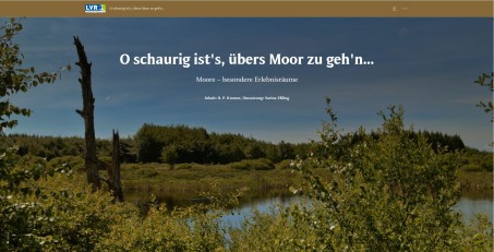 Screenshot der Startseite der Storymap; Design/Text: Eßling, Sarina / Landschaftsverband Rheinland und Bruno P. Kremer