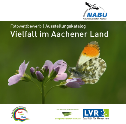 Titel des Ausstellungskataloges zum Fotowettbewerb "Vielfalt im Aachener Land" (Layout: LVR-Druckerei 2017)